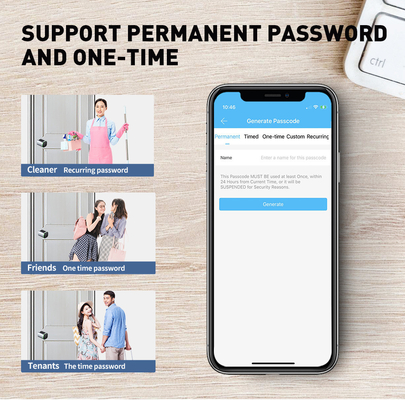 Glomarket Tuya Ttlock Smart Digital Keyless Door Lock Cylinder Combinatie Password &amp; Card Elektronisch slot Cylinders Smart Lock