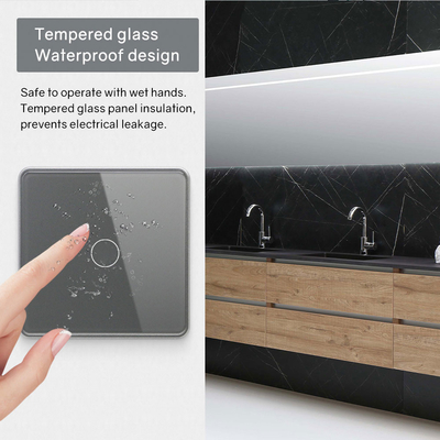 Glomarket Smart EU/UK 1-4Gang Wand Schakelaar WIFI/Zigbee Glass Panel Light Schakelaar Tuya Smart Schakelaar Met Google Alexa