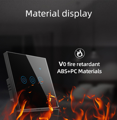 Glomarket EU 1/2/3/4 Gang Tuya Smart Switch Light Alexa Voice Control Touch Glass Wand Draadloze WiFi Elektrische Switch