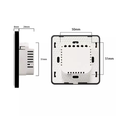Slimme gordijnschakelaar WiFi/Zigbee Spraakbesturing Google Assistent Smart EU Standaard touchscreenschakelaar APP Garagedeurschakelaar