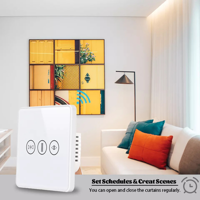 Slimme gordijnschakelaar WiFi/Zigbee Spraakbesturing Google Assistent Smart EU Standaard touchscreenschakelaar APP Garagedeurschakelaar