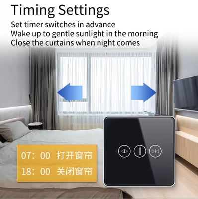 Slimme gordijnschakelaar WiFi/Zigbee Spraakbesturing Google Assistent Smart EU Standaard touchscreenschakelaar APP Garagedeurschakelaar