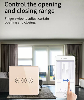 Slimme gordijnschakelaar WiFi/Zigbee Spraakbesturing Google Assistent Smart EU Standaard touchscreenschakelaar APP Garagedeurschakelaar