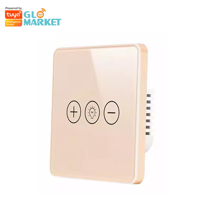 Van het de Schakelaar Draadloze Glas van Glomarkettuya Wifi het Slimme Licht van de Schakelaar Schemerigere WiFi van Crystal Panel Touch Wall Smart voor Smart Home