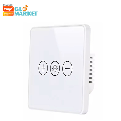 Van het de Schakelaar Draadloze Glas van Glomarkettuya Wifi het Slimme Licht van de Schakelaar Schemerigere WiFi van Crystal Panel Touch Wall Smart voor Smart Home