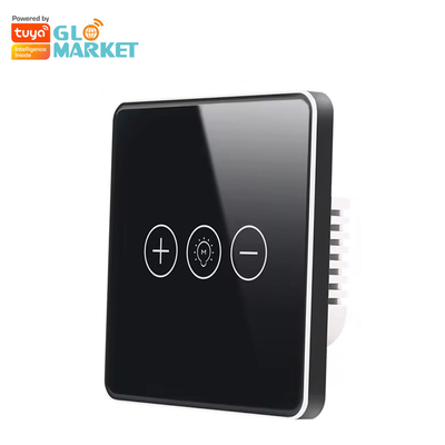 Van het de Schakelaar Draadloze Glas van Glomarkettuya Wifi het Slimme Licht van de Schakelaar Schemerigere WiFi van Crystal Panel Touch Wall Smart voor Smart Home