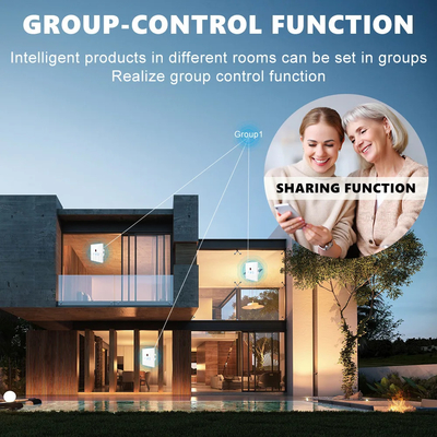 Glomarket Tuya Wifi Fan Light Switch Touch 3 In 1 Switch 5 snelheidsregeling Plafond ventilator Switch Voor Alexa Google Home