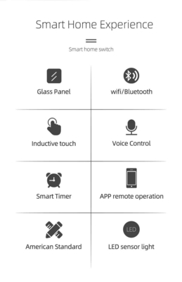 Glomarket Smart Home Remote Voice Control Touch Panel Waterverwarmer Schakelaar Tuya Wireless Wifi Boiler Schakelaar