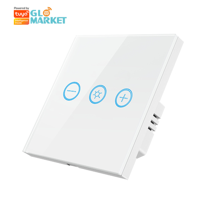 Glomarket Glas touchpaneel Tuya Wifi gloeilamp Draadloos afstandsbediening Light Dimmer Touch Switch Smart Voor gloeilampen
