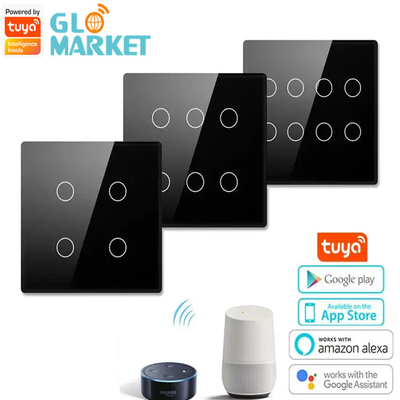 Glomarket Smart Wifi Brazilië 118*124 Switch Werken met Google Alexa Assistant Tuya Smart Light Switch voor thuis