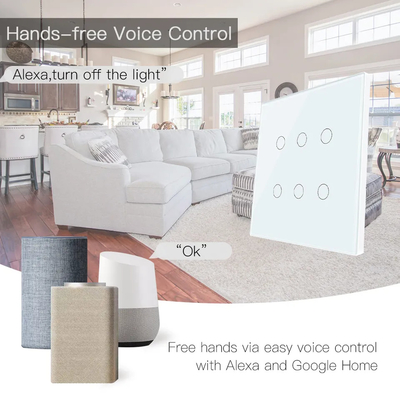 Glomarket Smart Wifi Brazilië 118*124 Switch Werken met Google Alexa Assistant Tuya Smart Light Switch voor thuis