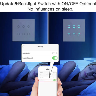 Glomarket Smart Wifi Brazilië 118*124 Switch Werken met Google Alexa Assistant Tuya Smart Light Switch voor thuis