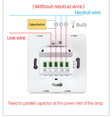 Glomarket Tuya WiFi Zigbee Smart Light Switch Push Button Wall Switch 1/2/3 Gang Werken met Alexa Google Home