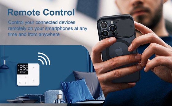 Glomarket Tuya Wifi Smart Wall Light Switch 1/2/3 Gang Support Voice/app/touch Control Met Temperatuur Display Screen