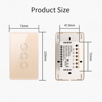 Glomarket Tuya Smart Switch Wifi US Elektrische wandschakelaar Google Home Alexa Light Lamp Touch Switch App-bediening