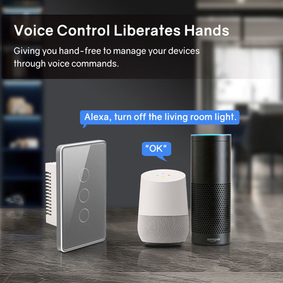 Glomarket Tuya Smart Switch Wifi US Elektrische wandschakelaar Google Home Alexa Light Lamp Touch Switch App-bediening