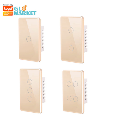 Glomarket Tuya Smart Switch Wifi US Elektrische wandschakelaar Google Home Alexa Light Lamp Touch Switch App-bediening