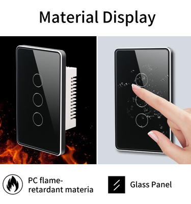 Glomarket Tuya Smart Switch Wifi US Elektrische wandschakelaar Google Home Alexa Light Lamp Touch Switch App-bediening