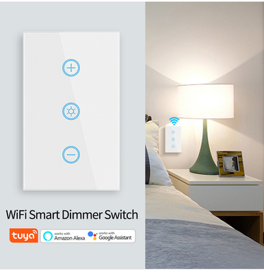 Glomarket US Standard Dimmer Draadloze Schakelaar Elektrische Smart Switch Intelligente Wand Dimmer Licht Schakelaar Smart Home Automatisering