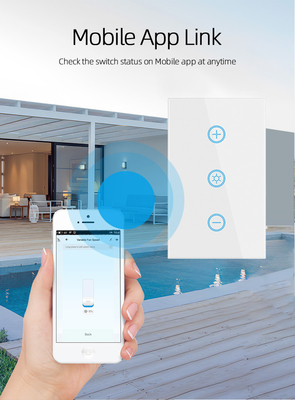 Glomarket US Standard Dimmer Draadloze Schakelaar Elektrische Smart Switch Intelligente Wand Dimmer Licht Schakelaar Smart Home Automatisering
