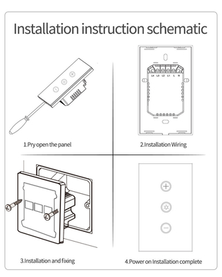 Glomarket US Standard Dimmer Draadloze Schakelaar Elektrische Smart Switch Intelligente Wand Dimmer Licht Schakelaar Smart Home Automatisering