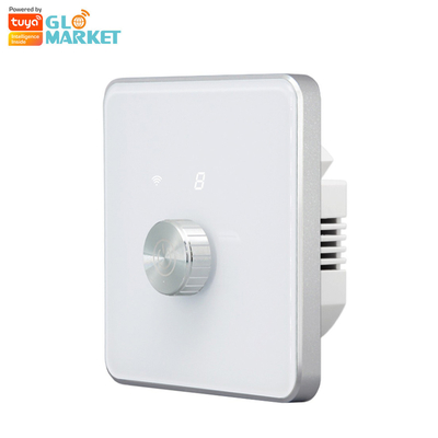Glomarket Smart Home Dimmer Switch Tuya Zigbee Voice Control Knob Dimming Stel helderheid aan met digitaal display