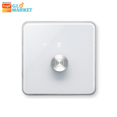 Glomarket Smart Home Dimmer Switch Tuya Zigbee Voice Control Knob Dimming Stel helderheid aan met digitaal display