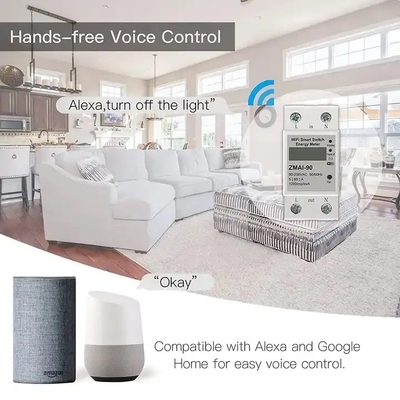 Glomarket Wifi Tuya/Smart Life App Afstandsbediening Smart Circuit Protector Relay Device Switch Breaker Energy Meter