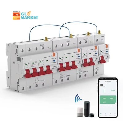Glomarket Wifi-circuitbreaker Smart Switch Tuya Smart 1p 2p 3p 4p Smart Home System Elektrisch circuit 4P MCB Smart Breaker