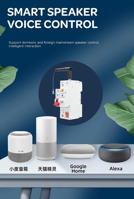 Glomarket Wifi-circuitbreaker Smart Switch Tuya Smart 1p 2p 3p 4p Smart Home System Elektrisch circuit 4P MCB Smart Breaker