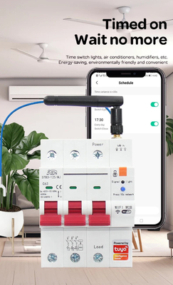 Glomarket Wifi-circuitbreaker Smart Switch Tuya Smart 1p 2p 3p 4p Smart Home System Elektrisch circuit 4P MCB Smart Breaker