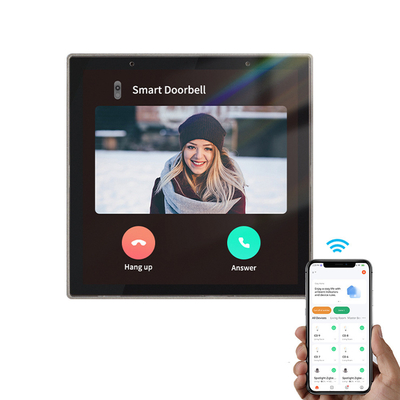 Glomarket Tuya Smart 4 inch Multifunctionele touchscreen bedieningspaneel Alexa Voice Zigbee Centrale besturing