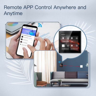 Glomarket Tuya Smart 4 inch Multifunctionele touchscreen bedieningspaneel Alexa Voice Zigbee Centrale besturing