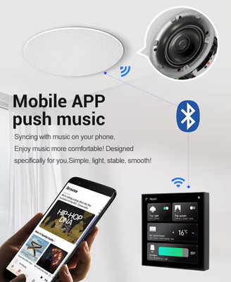 Glomarket Smart Home Control Panel Touch Screen 4 inch Multifunctionele WiFi Home achtergrondmuzieksysteem Tuya Zigbee Gateway