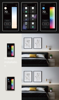 Glomarket Tuya 5 inch Wifi Zigbee Gateway Smart Home Control Panel Multifunctionele Muziek Muur Touch Screen Tuya Center