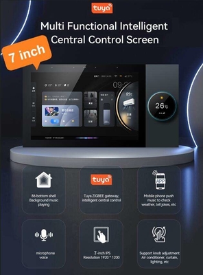 Glomarket Tuya Wifi Smart 7 inch Control Panel Multi-functie Ble Muziek Wand Touch Screen Zigbee Hub Gateway Centrale besturing