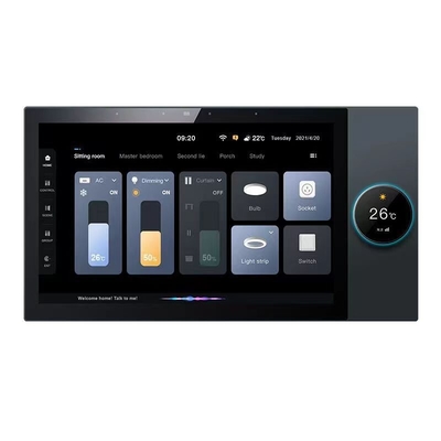 Glomarket Tuya 10 inch Centraal Control Panel Met Muziek 2 Gang Relays 2 Way Speakers Multifunctionele Smart Home Producten