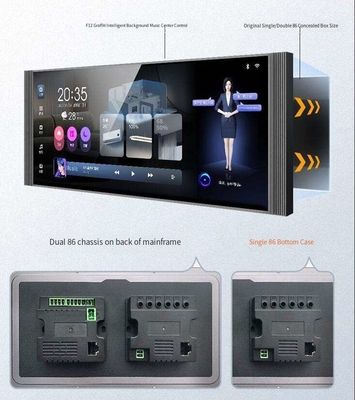 Glomarket 12 inch Multifunctionele muziekgasheer Touch Screen Zigbee Gateway Muur Centrale bedieningspaneel voor intelligente scènes Schakelaar