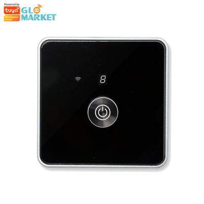 Glomarket Smart Home Dimmer Switch Tuya Zigbee Voice Control Knob Dimming Stel helderheid aan met digitaal display
