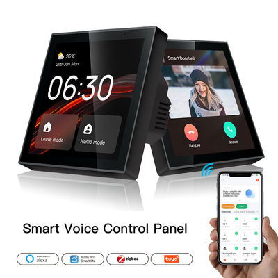 Glomarket Tuya Smart 4 inch Multifunctionele touchscreen bedieningspaneel Alexa Voice Zigbee Centrale besturing
